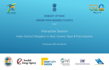 Networking Event - Indian Sectoral Delegation to Sweden (Iron & Steel, Cement, Pulp & Paper)